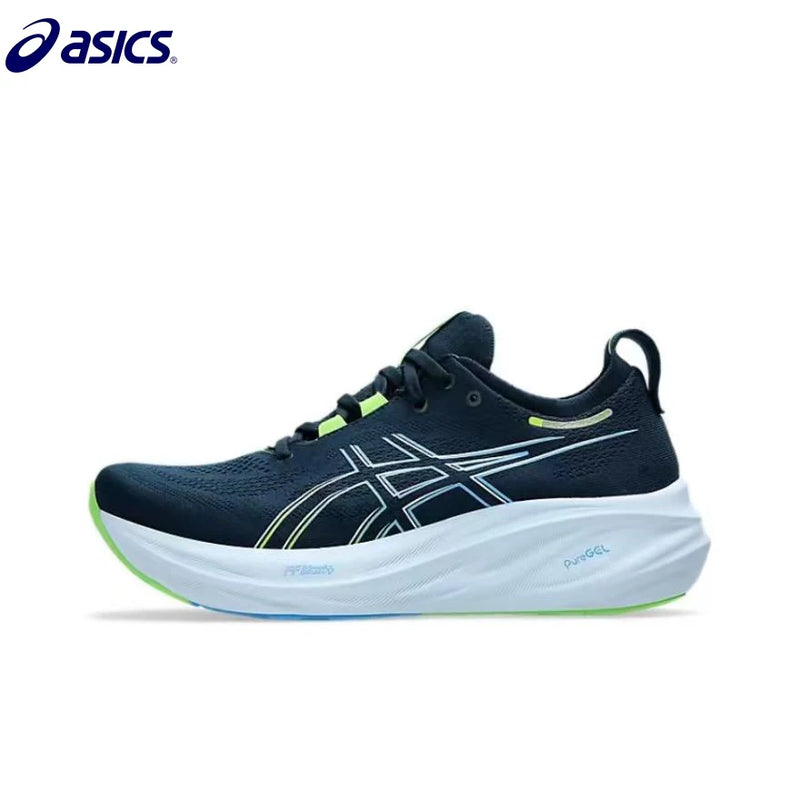 Zapatillas de running Asics Nimbus 26 originales para hombre, amortiguación, estabilidad, deportivas Asics unisex, color blanco