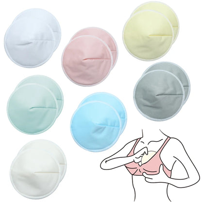 1 par = 2 protectores de lactancia de fibra de tres capas, ultrafinos, impermeables y transpirables, antidesbordamiento, para maternidad y alimentación del bebé.