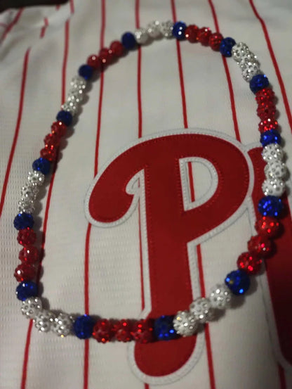 Colar de beisebol para homens bling colar de beisebol strass bola frisado colar jogadores de beisebol amantes inspirados jóias