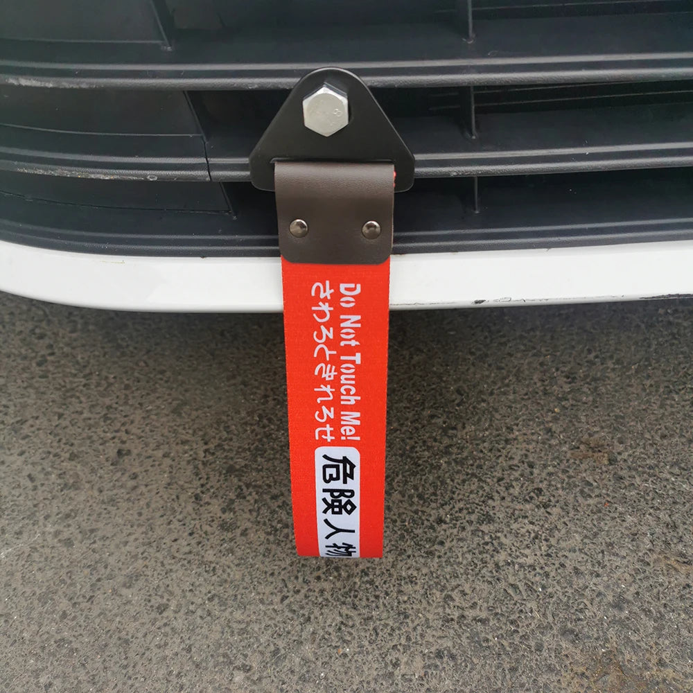 Correa de remolque colgante para coche con cultura de carreras JDM, cuerda de remolque, cinta, parachoques, accesorios para NOS HKS Initial D