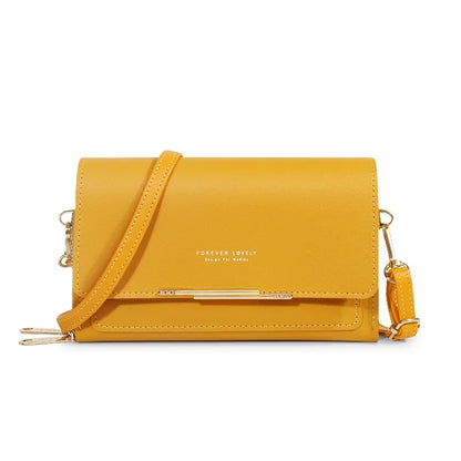 Nuevos bolsos de piel sintética para mujer, multifuncionales, de gran capacidad, tipo bandolera, a la moda, para teléfono