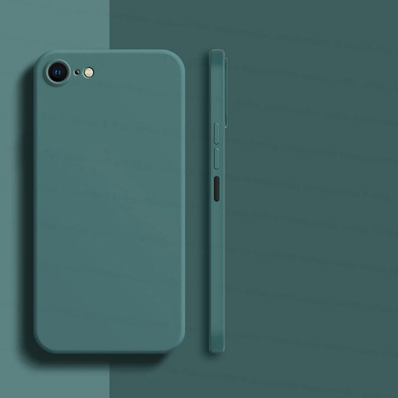 For iPhone 8 Case For iPhone SE 2022 2020 7 8 Cover Case Luxury Shockproof Soft TPU Liquid Silicone Phone Back Case For iPhone 8