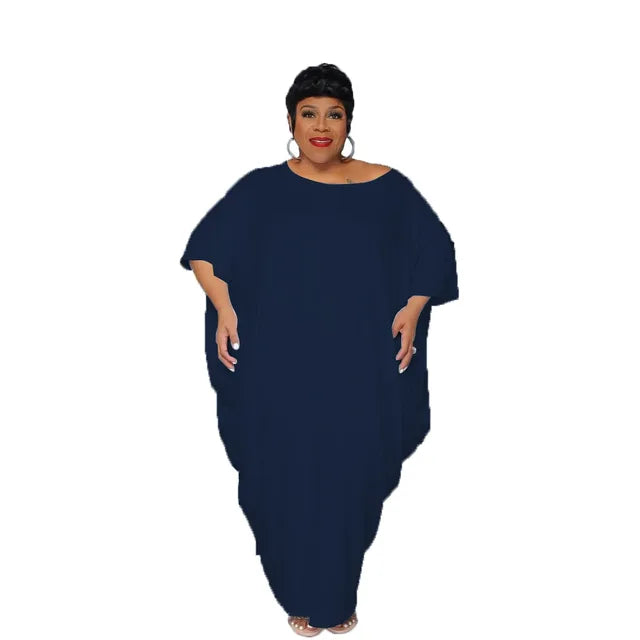 Vestido longo irregular de praia para férias feminino, vestidos plus size, elegante festa clube maxi, streetwear solto, roupas casuais