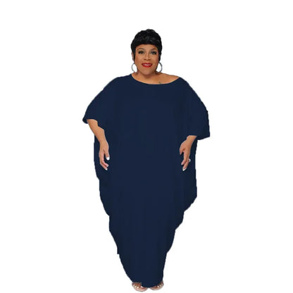 Vestido longo irregular de praia para férias feminino, vestidos plus size, elegante festa clube maxi, streetwear solto, roupas casuais