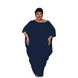 Vestido longo irregular de praia para férias feminino, vestidos plus size, elegante festa clube maxi, streetwear solto, roupas casuais