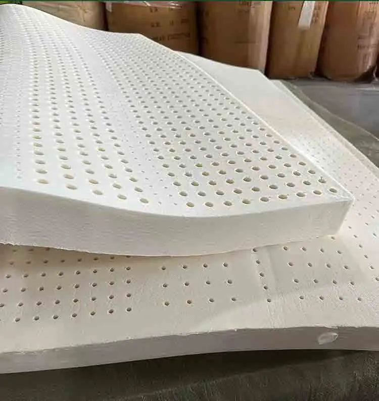 Natural Latex Mattress Topper with Cover Natural Rubber Pure Mattress Home Dormitory Soft Cushion Mat Queen Size Medium Firmness