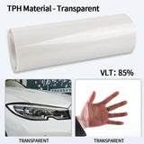 Car Headlight & Taillight & Fog Light Lamp wrap Film Smoke Black TPH PU PPF Protective Film For Car Styling Motorcycle Decorate