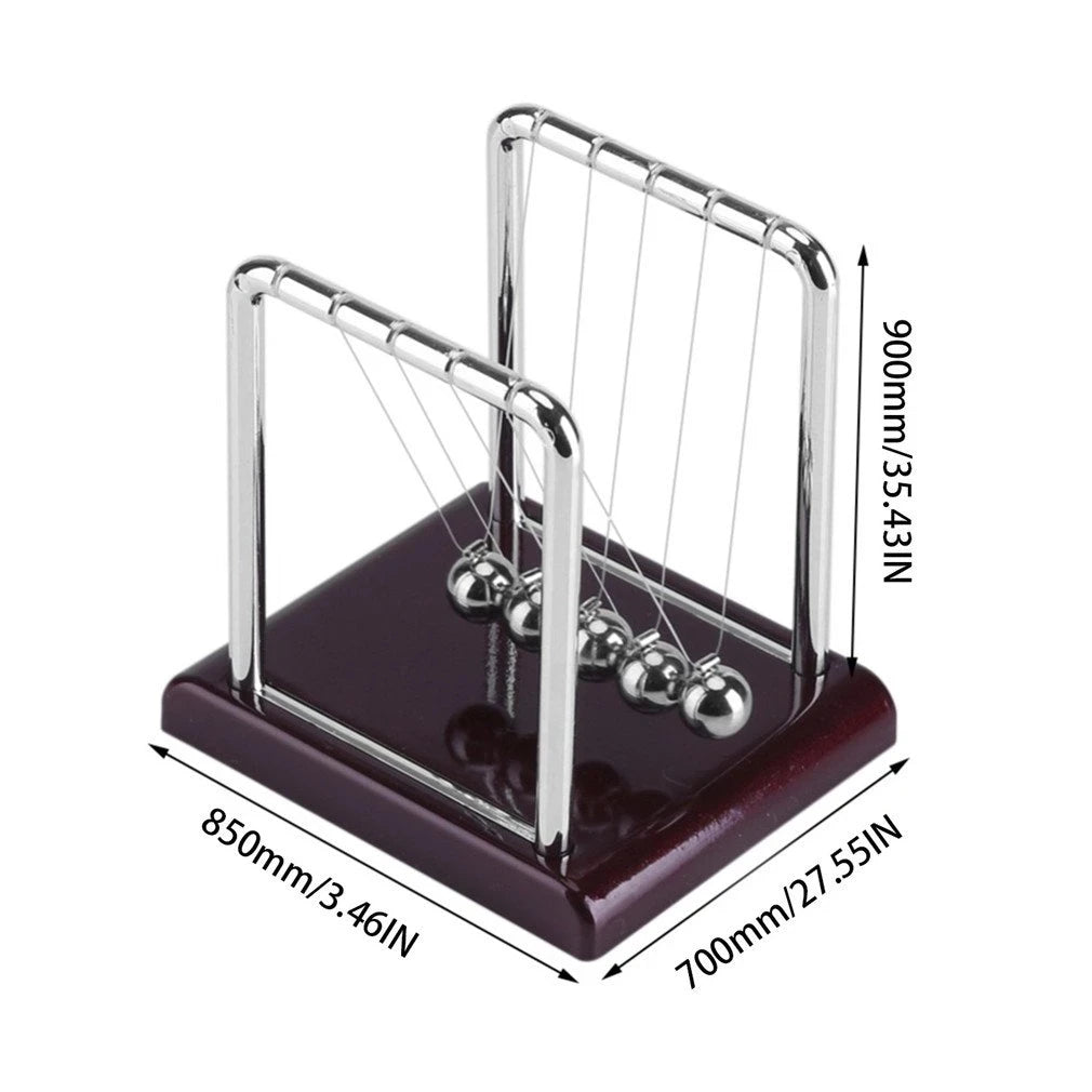 Péndulo de metal para mesa de escritorio, bola de equilibrio de acero, bola de Newton, péndulo de ciencias físicas