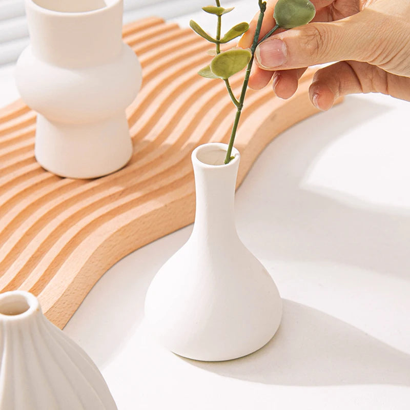 Ceramic Fired Vases, Hydroponic Dried Flower Utensils, Ornaments, Home Living Room Tables, Decorative Vases, Shaped Ceramic Vases