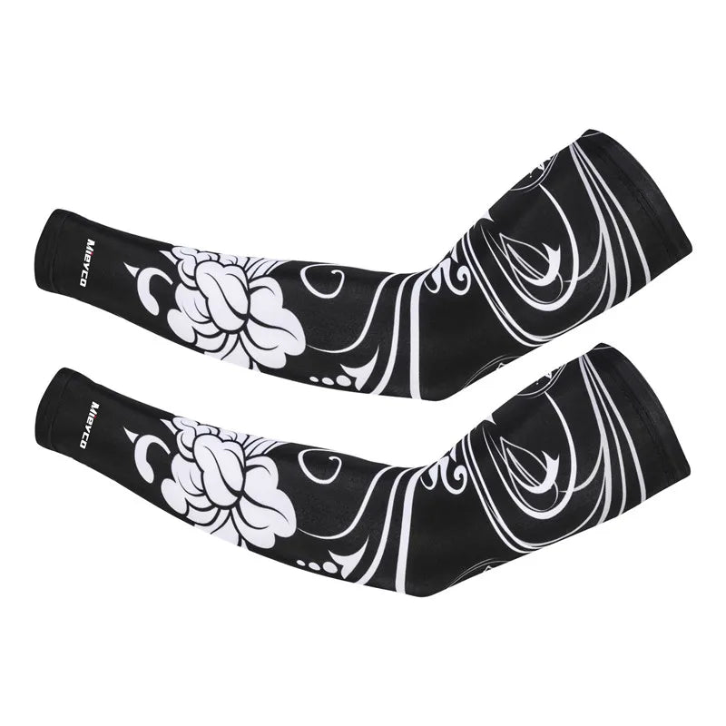 Breathable Quick Dry Oversleeve Women Cycling Arm Warmers Bicycle Covers Cuff UV Protection Men Running Sports Climb Arm Sleeves