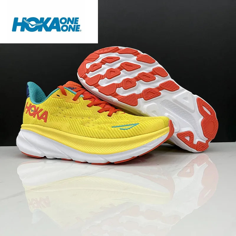 Original Hoka Clifton 9 Running Shoes Mens Women's Lightweight Cushioning Marathon Breathable Highway Trainer Sneakers