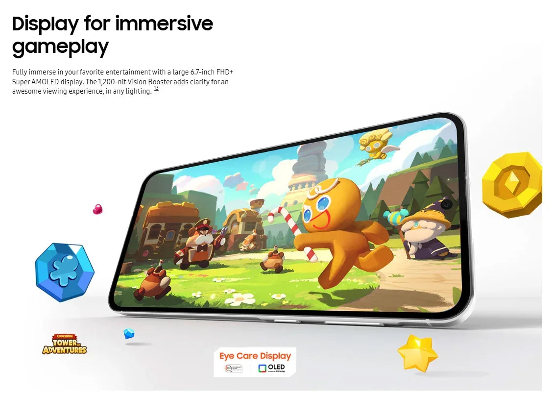 Samsung Galaxy A56 5G Smartphone Middle East Version Exynos 1580, 6.7" Super AMOLED Display, 120Hz, 50MP, 5000 mAh, NFC, IP67, N