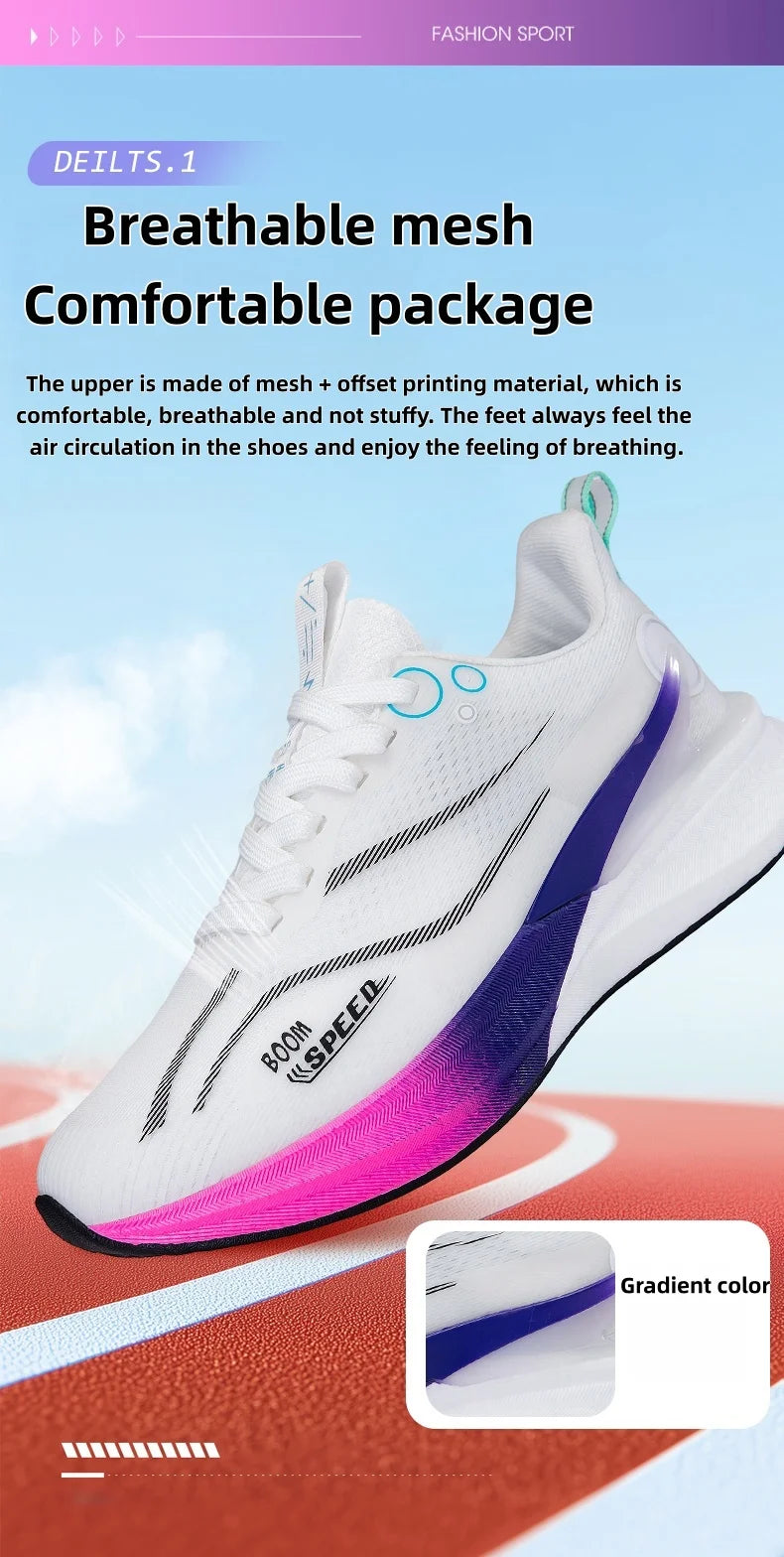 2025 Men's And Women's Professional Carbon Board Marathon Running Shoes Shock Absorption Ultralight Stable Support Sports Shoes