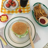 Photo Prop Plastic Food Baskets Reusable Colorful Bread Plate Oval Shape Basket Serving Desktop Decor