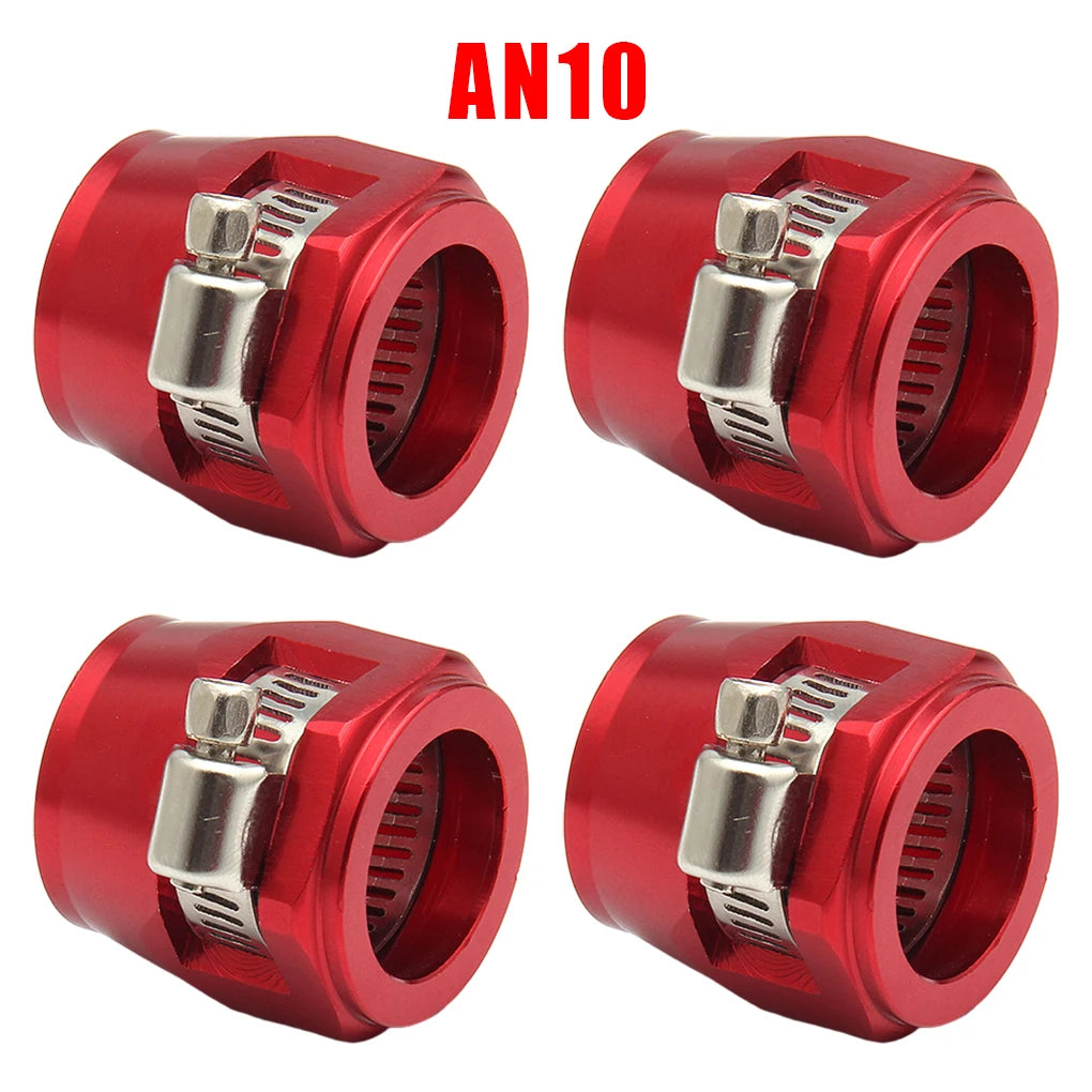 4pc an4 an6 an8 an10 an12 braçadeira de acabamento de mangueira de carro radiador modificado clipe de tubo de combustível fivela universal braçadeiras de mangueira finalizador de extremidade de óleo