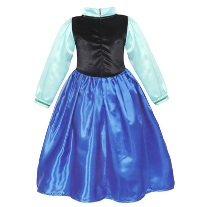 Snow Queen Elsa Dresses for Girls Costumes Kids Cosplay Halloween Princess Children Gowns Clothing Party Dresses Outfits 2-10Yrs