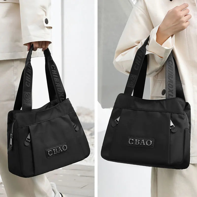 New Women's Bag Luxury Designer Oxford Cloth Handbag Women Shoulder Bag High Quality Fashion Solid Color Female Bags