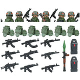 Military Special Forces Action Figure Building Blocks Ghillie Suit Weapons Sniper SWAT Ghost KSK Police Bandit Boy Toy Gift F029