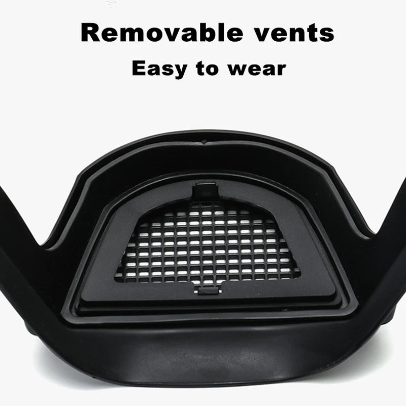 Protector facial transparente para cocina, protección para la cara, antivaho, a prueba de salpicaduras de aceite, para el hogar