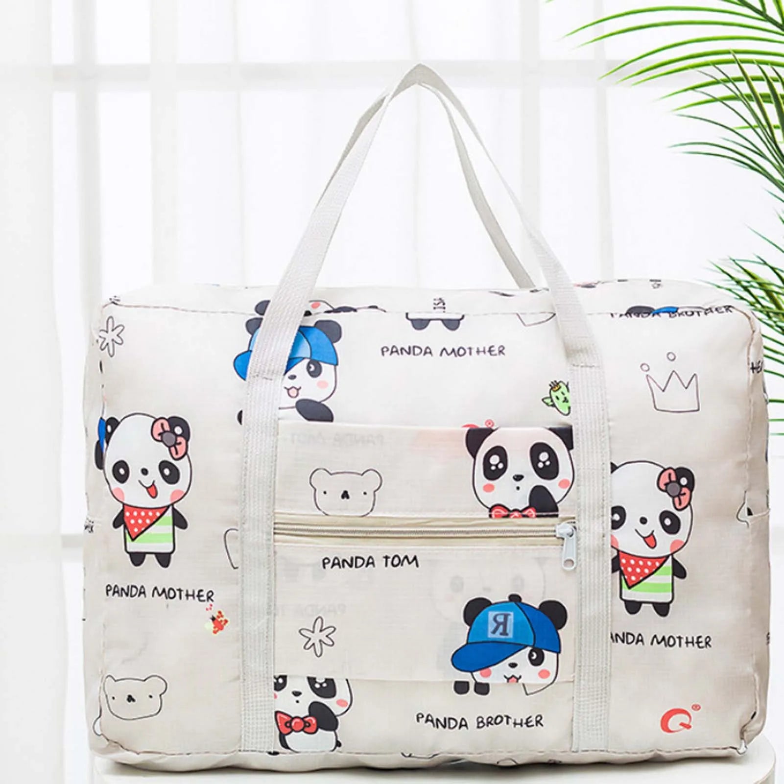 Foldable Travel Duffel Bag Portable Weekender Overnight Carry on Bag for Waterproof Luggage Organizer Floral Print Travel Tote