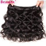 Kit de mechas de cabelo humano ondulado natural - ondas body wave