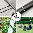 5/10PCS Luggage Strap Elastic Strap Fixed Elastic Cord Socket Fixed Small Hook 4mm Latex Mini Rope Camping Accessories