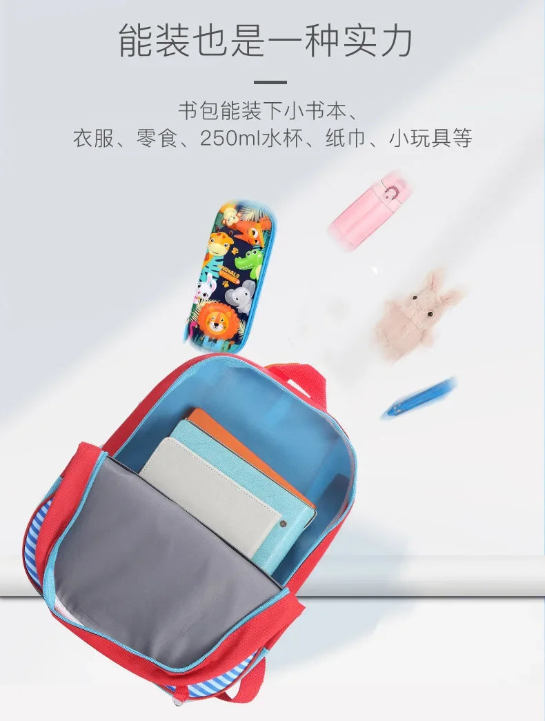 Disney Minnie Boys Girls Backpack Frozen School Bag with Pencil Case Spiderman Kids Kindergarten Preschool School Bags