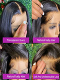 Peruca lace frontal ready to wear cabelo humano liso HD - pronto a usar