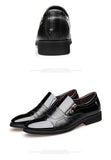 New autumn men's leather shoes Sharp pointed outdoor anti slip flat Fashion Business Zipper Footwear Casual comfort male shoes