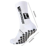 4 pairs of new TC mid tube glued football socks for sports training and competition, non slip and breathable socks