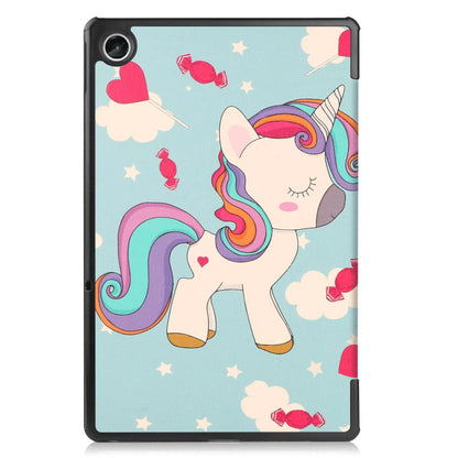 Leather Case for Lenovo Tab M10 FHD Plus 3rd 2nd Gen HD 10.1 10.6 Inch X306F X505F Kids Unicorn Folding Stand Smart Cover Funda