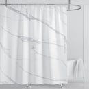 Cortina de ducha impermeable de mármol, cortina de ducha impermeable para decoración de baño, cortina de ducha impresa, lavable, con ganchos