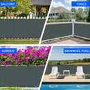 Waterproof Privacy Fence Screen Fence Covering Privacy with Grommets UV Protection Fencing Shade Cover for Outdoor Yard Backyard