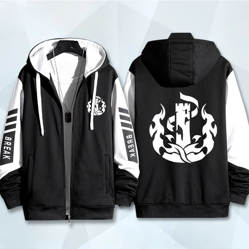 Sudadera con capucha y cremallera con estampado 3D de Game Honkai Star Rail para mujer y hombre, estilo hip hop, manga larga, estilo urbano