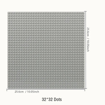 Placa base de 32 x 32, 16 x 32, 16 x 16 puntos, bloques de construcción, placa base de plástico para bricolaje, accesorios de ladrillo clásicos, juguete para niños