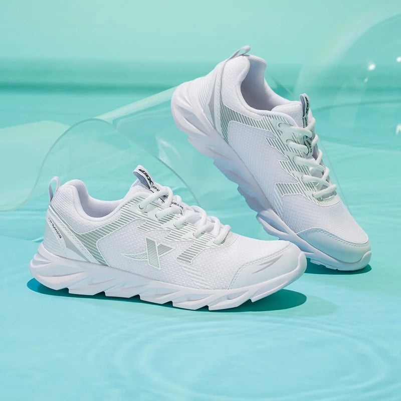 Xtep Women's Running Shoes Wear-resistant Casual Sports Shoes For Women Winter Tennis Female Sneakers White 879318110073