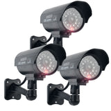 ALARMEST Fake Camera Dummy Waterproof Security CCTV Surveillance Camera With Flashing Red Led Light Outdoor Indoor
