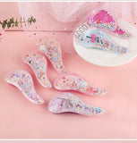 Children's Hair Smoothing Comb Anti-static Massage Hair Brush Tangle Detangle Shower Massage Hairbrush Comb Salon Hair Styl Tool