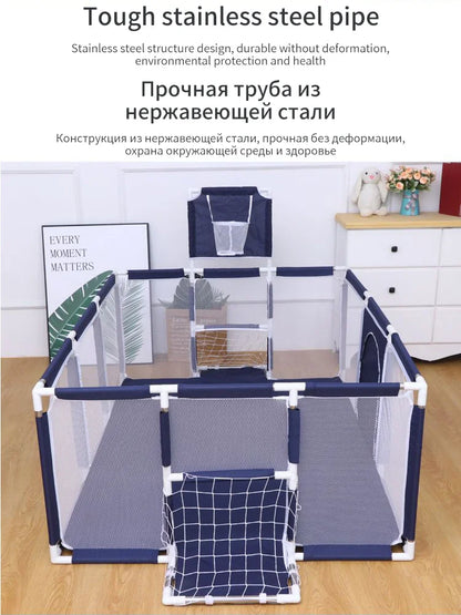 New Arrival Baby Playpen For Children Safety Barrier For Newborn Playground Basketball Ball Pit Playpen Indoor Baby Playground