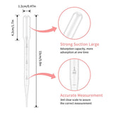 100Pcs/Lot Laboratory Pipette 1ml 2ml 3ml 5ml Plastic Disposable Graduated Container Liquid Dropper Equipment Straw Makeup Tools