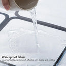 Cortinas de ducha de baño con ganchos, impermeables y resistentes al moho, mamparas de baño duraderas, cortinas de ducha de tela autocortables de PE EVA.