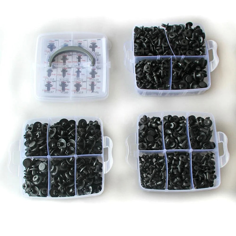 Mixed Size Car Plastic Retainer Clips Automobile Fender Push Pin Rivet Door Trim Panel Retainer Automobile BumperFasteners Tool