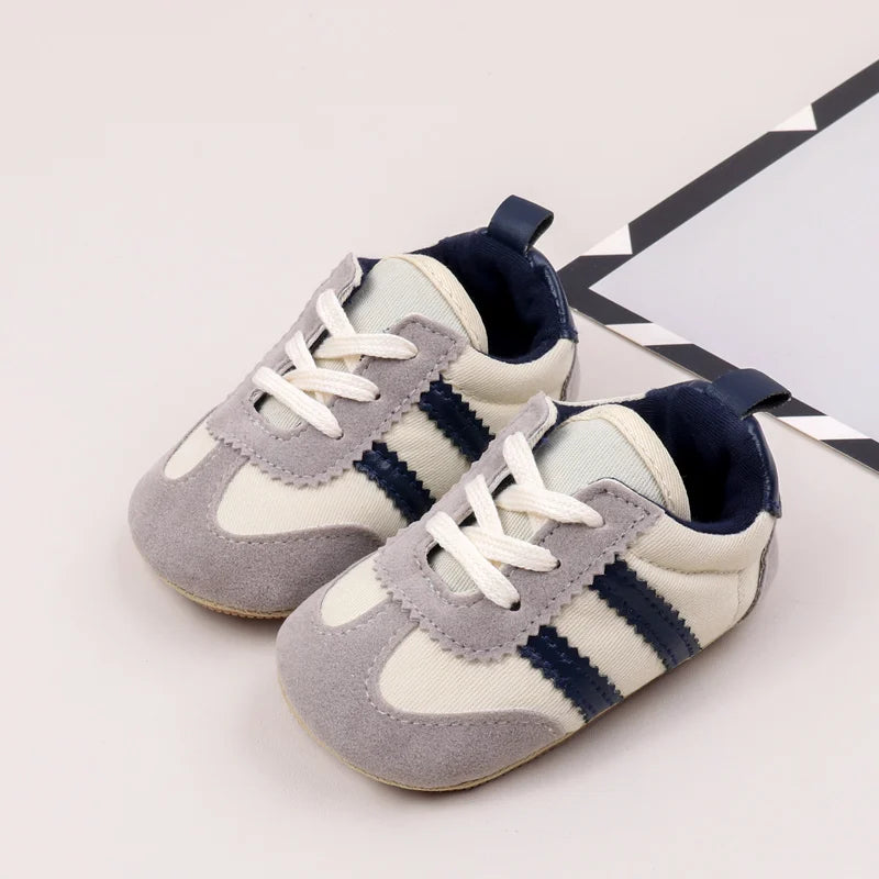 Hot Selling Baby Casual Sports Shoes Spring and Autumn Girls and Boys High Quality PVC Sole Anti Slip Prewalker Shoes BLS4034