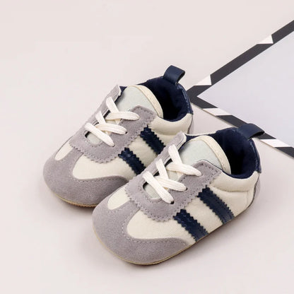 Hot Selling Baby Casual Sports Shoes Spring and Autumn Girls and Boys High Quality PVC Sole Anti Slip Prewalker Shoes BLS4034