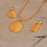 Jewelry Set For Women  Gold Plated With Necklace Pendant Nigerian Wedding Jewelry