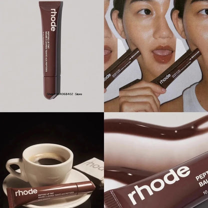 Estuche para iPhone con rubor en crema, colorete en barra, brillo labial, colorete en barra, color tostado, SALTY TAN, lápiz labial frambuesa y espresso.