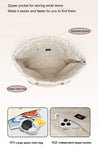 LEE Large Soft Puffer Bag Women Big Size College Students Laptop Book Quilted Tote Bag Lady Down-filled Shopping School Bags