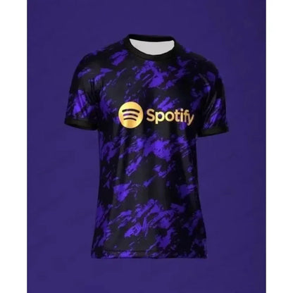 2025 Summer Barcelona Special Edition Football Jersey 3D Printed Men's Breathable Quick-drying Motorcycle Training T-shirt