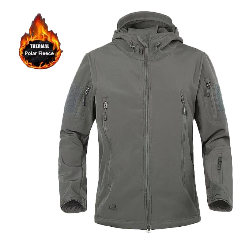 Chaquetas SoftShell de invierno para hombre, pantalones tácticos, para acampar, senderismo, caza, pesca, sudaderas de forro polar, abrigos, tallas S-5XL, pantalones cargo para exteriores.