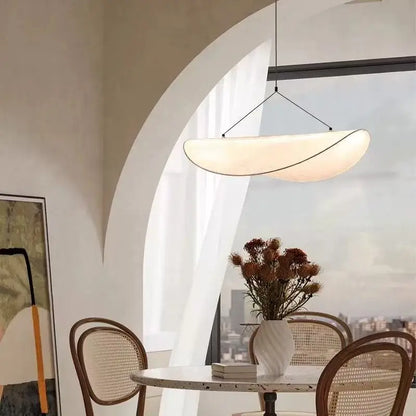 Wabi Sabi Silk Pendant Lamp Modern LED Ceiling Chandelier Light for Living Room Dining Bedroom Indoor Home Decor Light Fixtures
